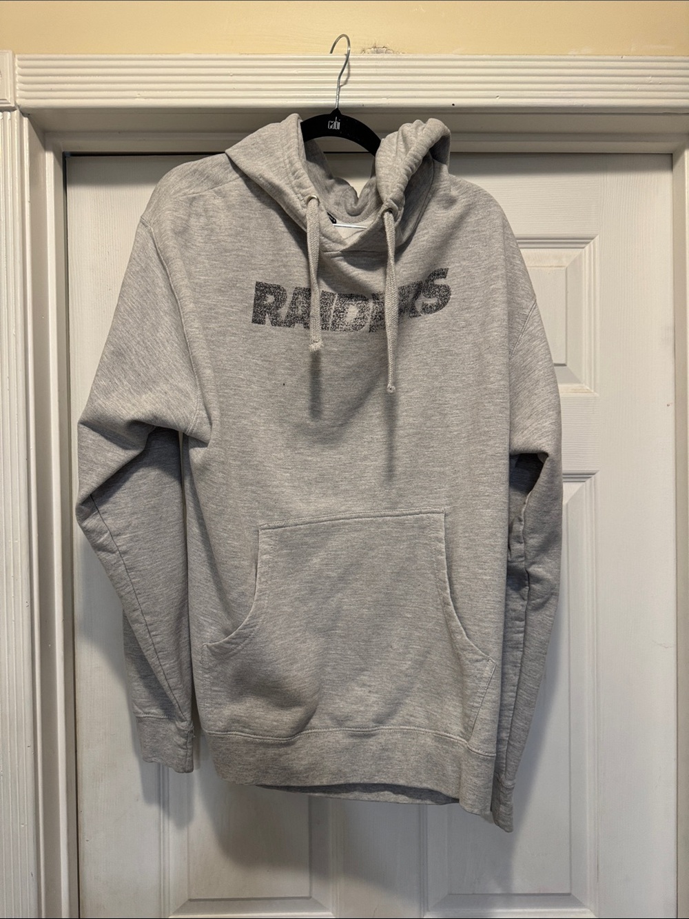 Fanatics Light Gray Raiders Pullover Hoodie